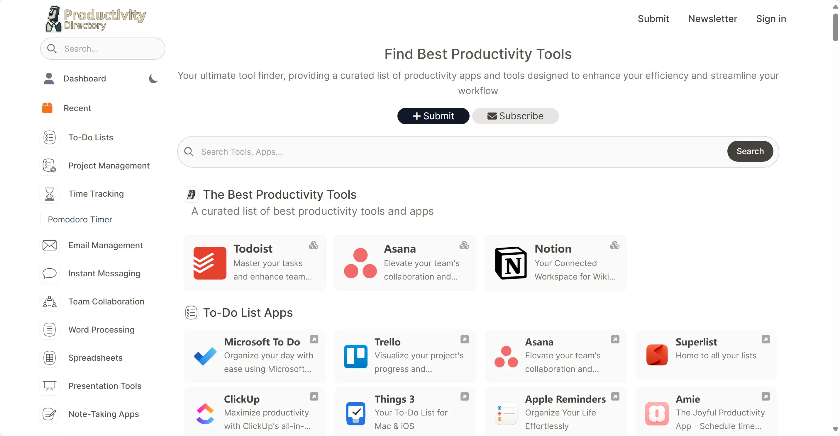 Productivity Directory