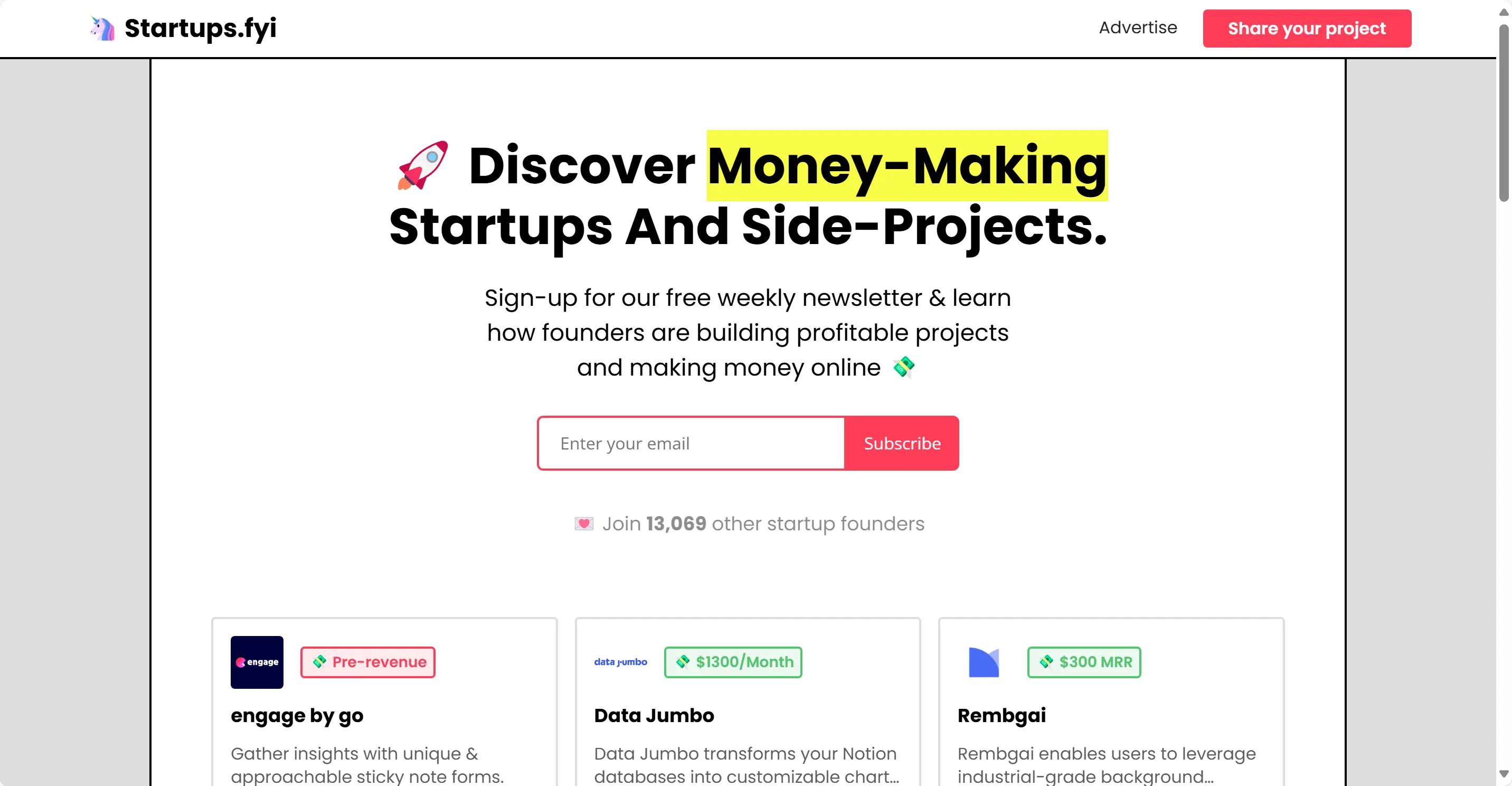 Startups.fyi Startups.fyi
